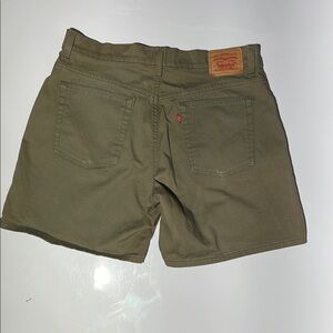 Levi's Olive Green Women's Denim-Style Bermuda Shorts